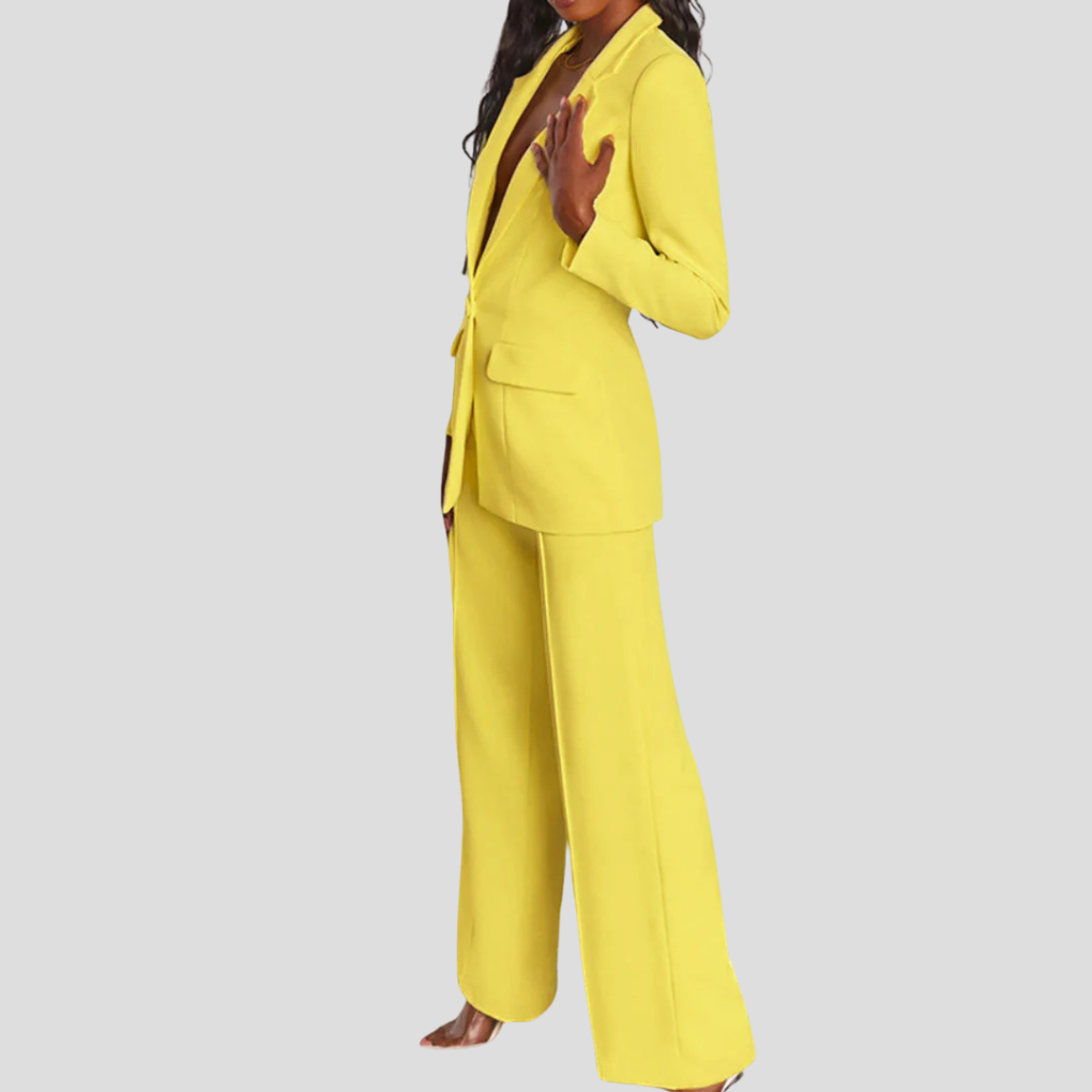 Elegancki Zestaw Damski z Żakietem i Spodniami – Komfort i Styl na Każdą Okazję