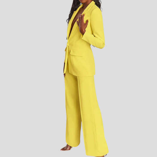 Elegancki Zestaw Damski z Żakietem i Spodniami – Komfort i Styl na Każdą Okazję