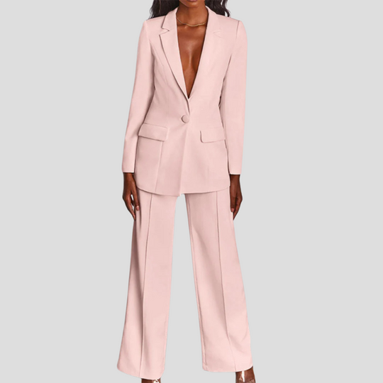 Elegancki Zestaw Damski z Żakietem i Spodniami – Komfort i Styl na Każdą Okazję