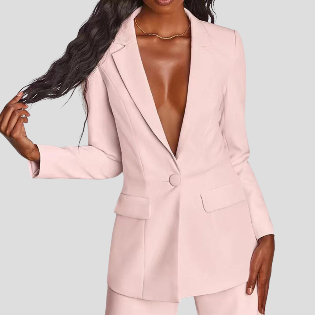 Elegancki Zestaw Damski z Żakietem i Spodniami – Komfort i Styl na Każdą Okazję