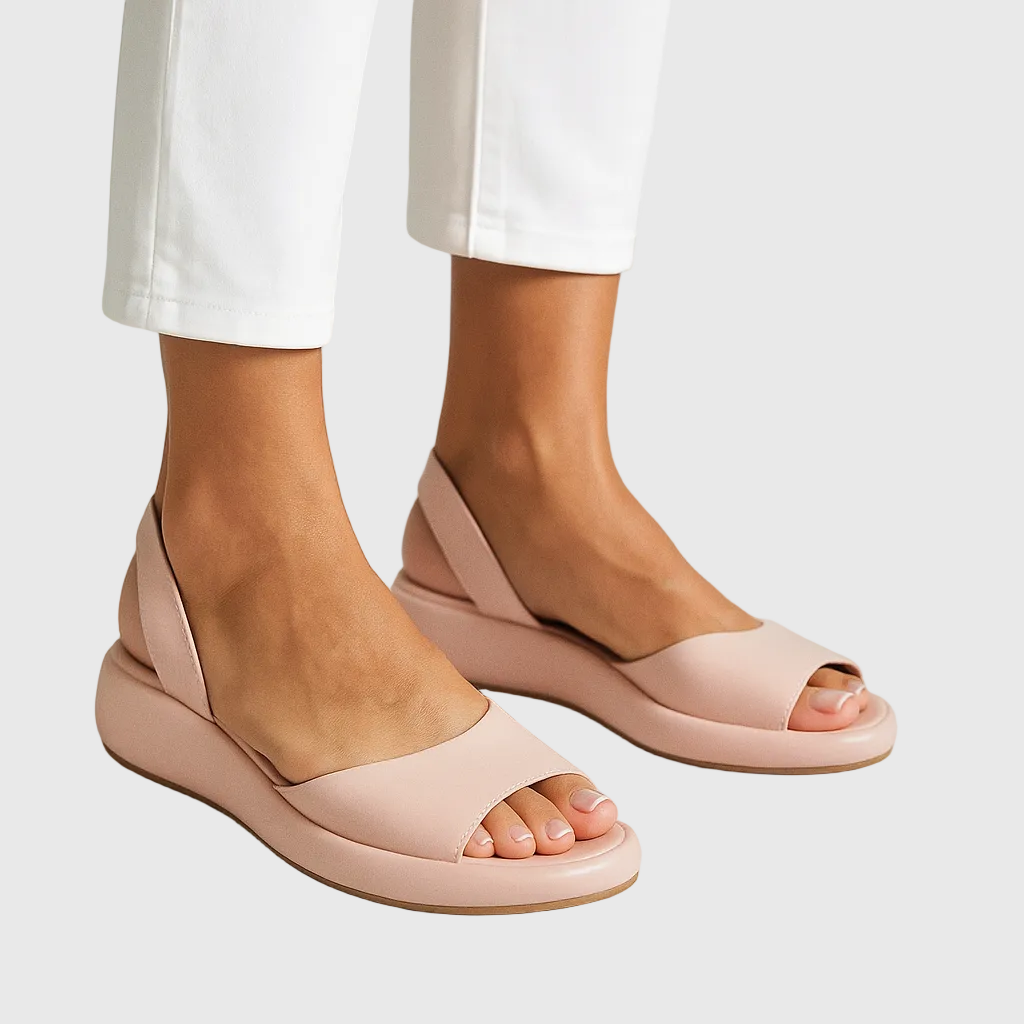 Vera | Damskie sandały na platformie bubble | Slingback z otwartym noskiem | Lekka piankowa podeszwa | Modne sandały na wiosnę i lato