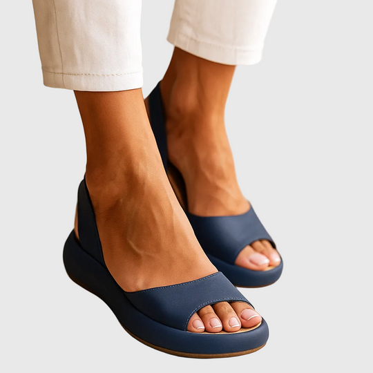 Vera | Damskie sandały na platformie bubble | Slingback z otwartym noskiem | Lekka piankowa podeszwa | Modne sandały na wiosnę i lato