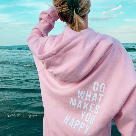 Kobieta | Bluza z Kapturem | Miękka Bawełna | Inspirujący Napis | Wygodny Styl Casualowy