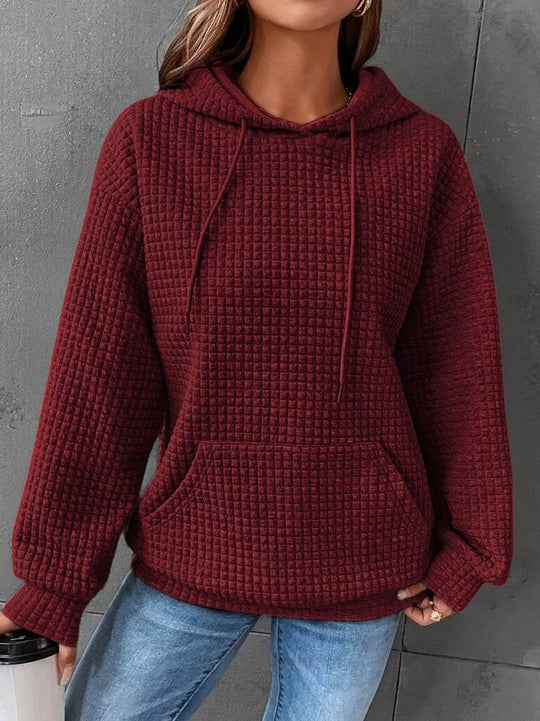 Kobieta | Futrzana Hoodie | Kaptur i Kieszeń Przednia | Ciepły Styl Casual | Wygodna i Modna