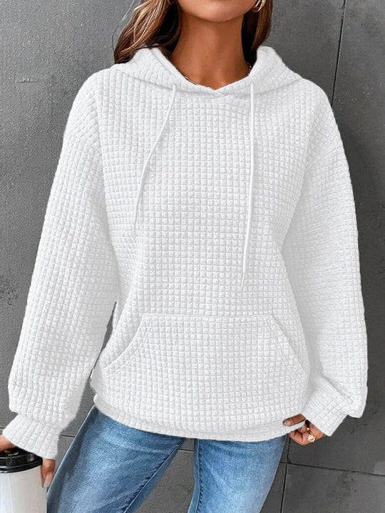 Kobieta | Futrzana Hoodie | Kaptur i Kieszeń Przednia | Ciepły Styl Casual | Wygodna i Modna