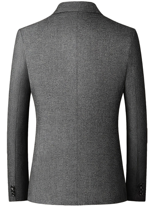 Marynarka Slim-Fit z Zapięciem na Dwa Guziki dla Mężczyzn | Idealna na Okazje Zawodowe i Formalne