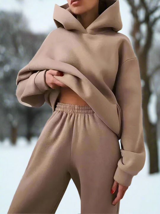 Cozy | Dres Damski z Kapturem i Spodniami Dresowymi | Komfortowy, Casual Look