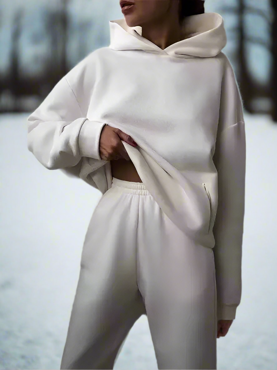 Cozy | Dres Damski z Kapturem i Spodniami Dresowymi | Komfortowy, Casual Look