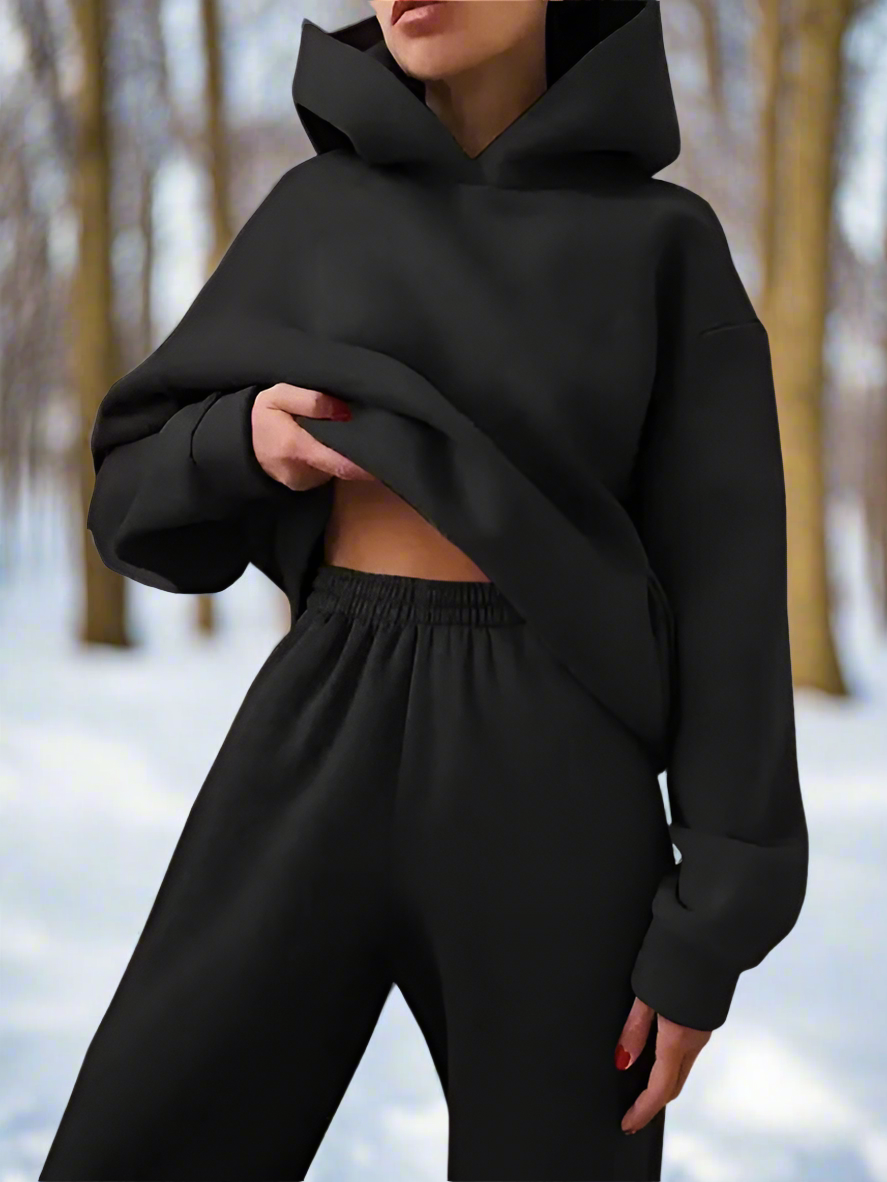 Cozy | Dres Damski z Kapturem i Spodniami Dresowymi | Komfortowy, Casual Look