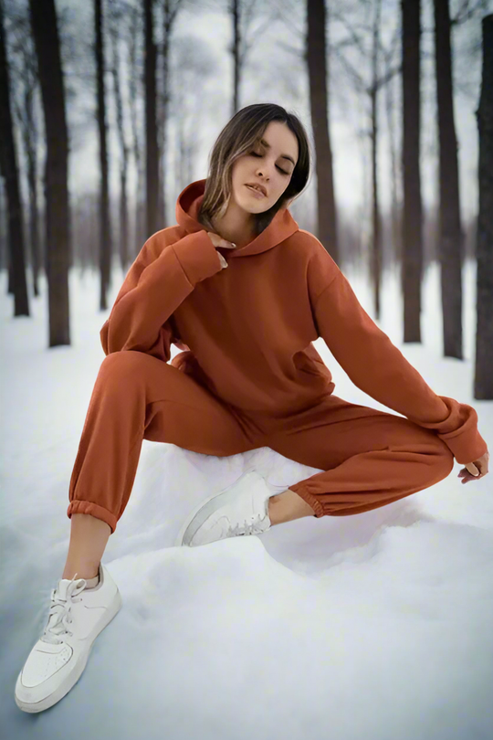 Cozy | Dres Damski z Kapturem i Spodniami Dresowymi | Komfortowy, Casual Look