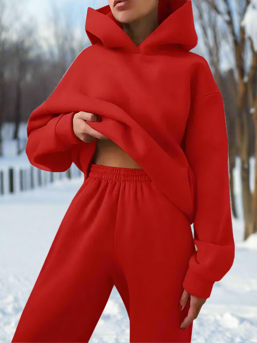 Cozy | Dres Damski z Kapturem i Spodniami Dresowymi | Komfortowy, Casual Look