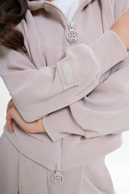 Bluza damska | sztruksowa, kaptur