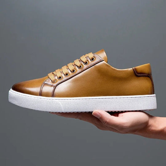 Enzo | Męskie sneakersy ze skóry