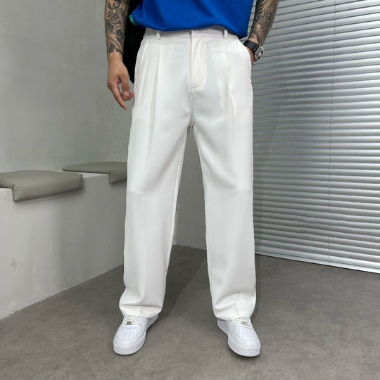 Męskie Spodnie Dżinsowe o Wygodnym Kroju | Casual Jeans na Co Dzień | Długie Nogawki | Uniwersalny Jednolity Design