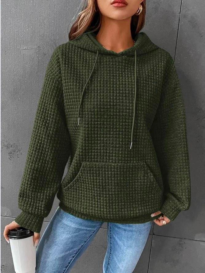Kobieta | Futrzana Hoodie | Kaptur i Kieszeń Przednia | Ciepły Styl Casual | Wygodna i Modna