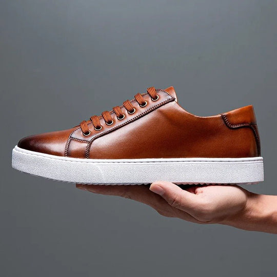 Enzo | Męskie sneakersy ze skóry