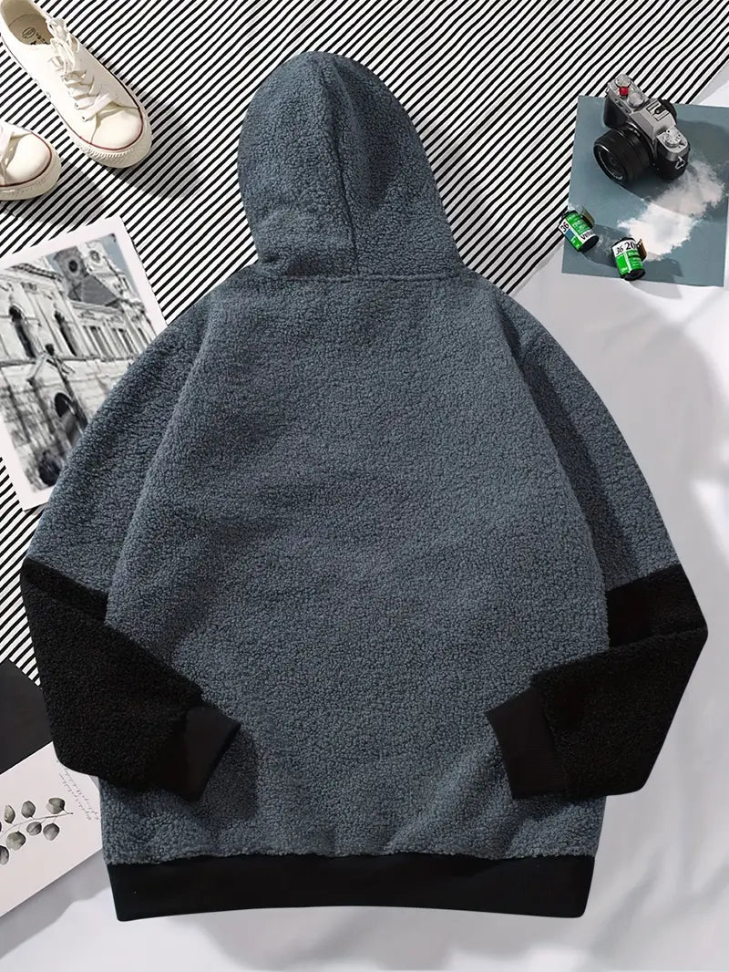 Bluza męska z kapturem | color block