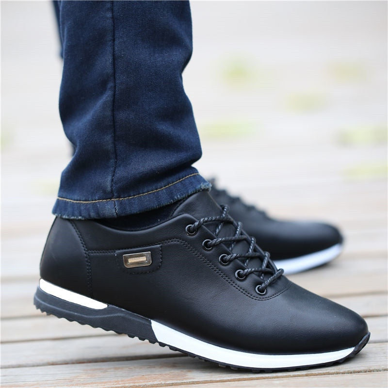 Męskie Sneakersy Sportowe | Lekkie i Oddychające Buty Casual | Sznurowane Niskie Sneakersy Całoroczne