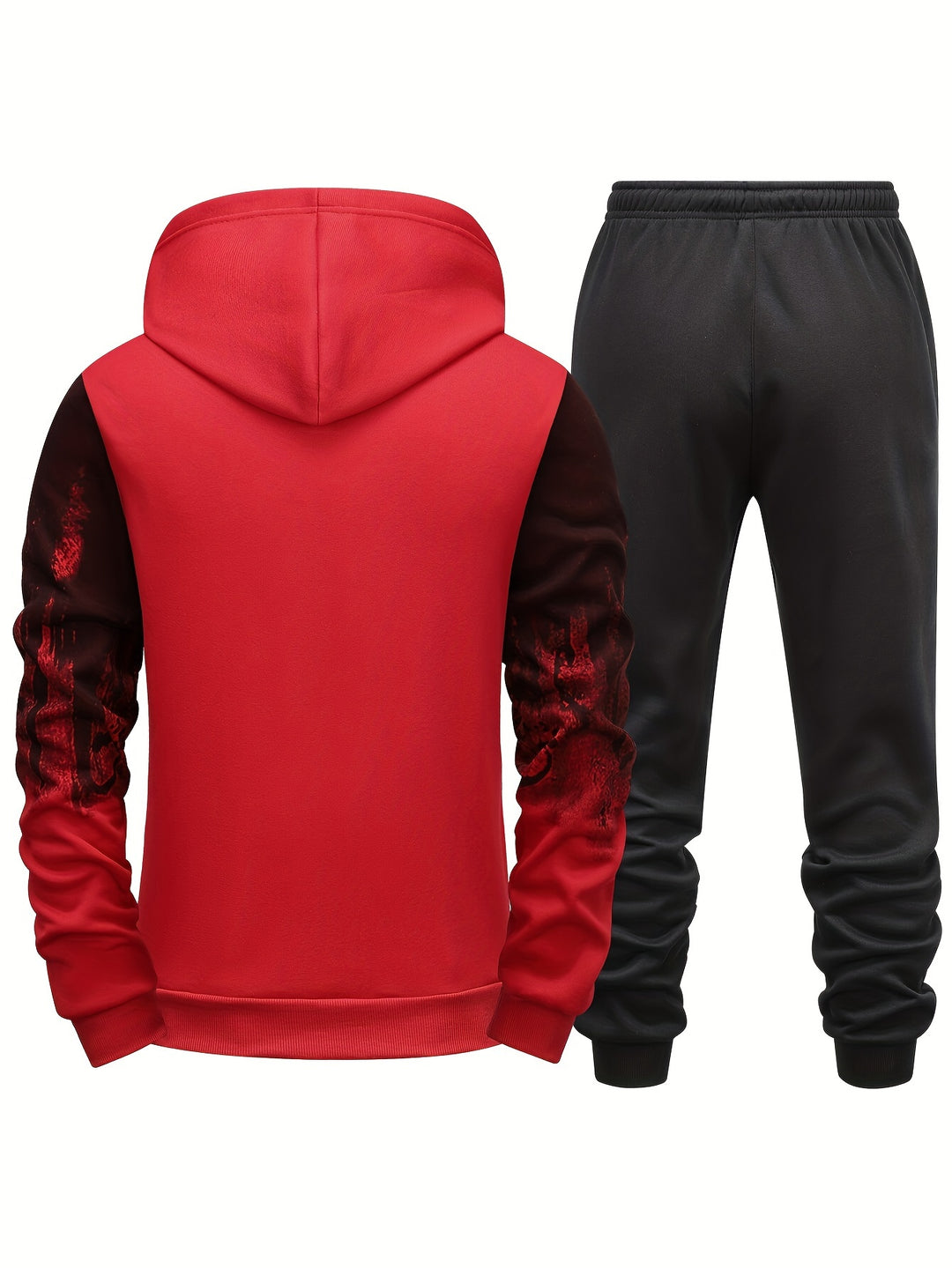 Mężczyzna | Dres Dwuczęściowy | Bluza z Długim Rękawem | Spodnie | Wzór Drukowany