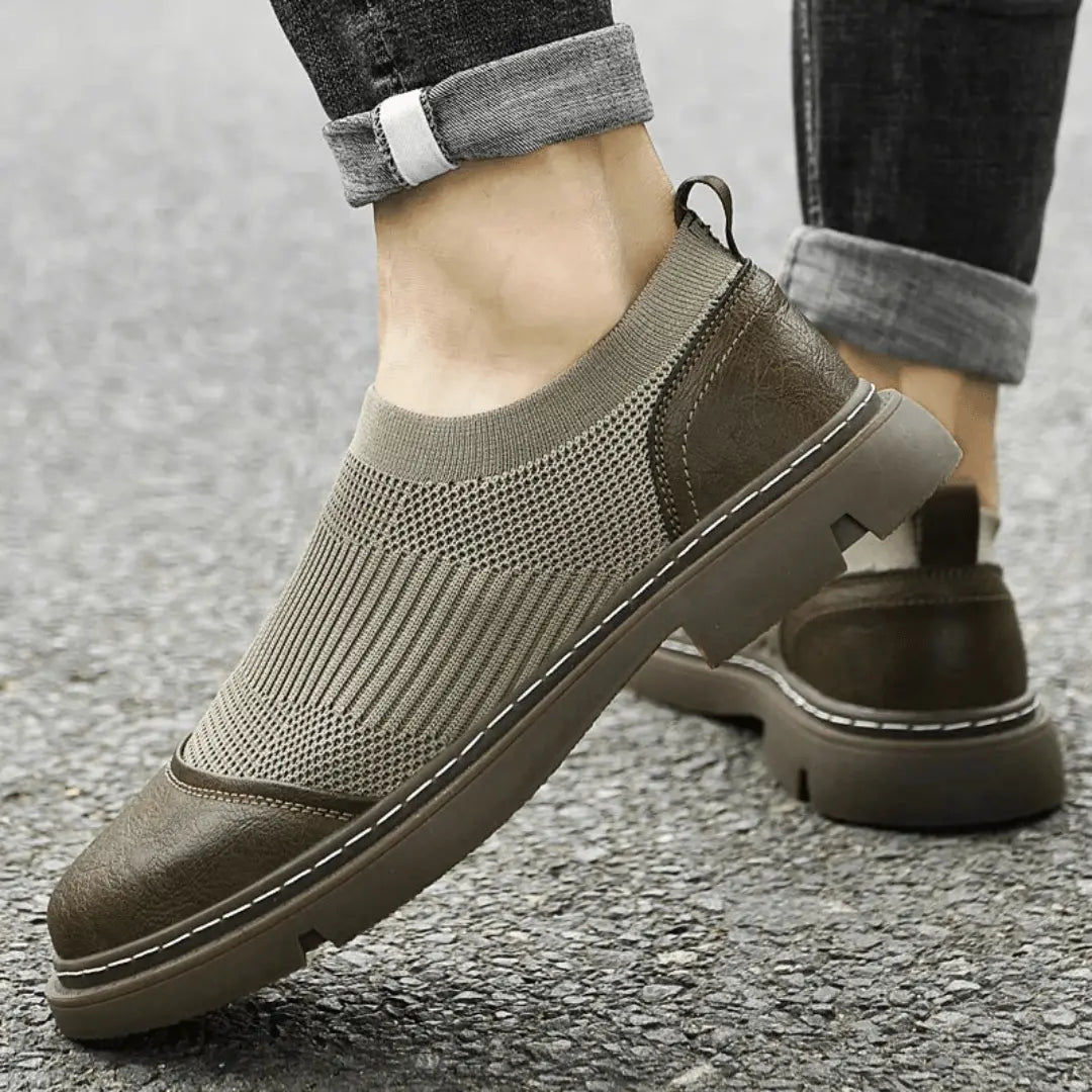 Mężczyzna | Buty Wsuwane | Niski Profil | Solidna Podeszwa | Styl Codzienny i Formalny