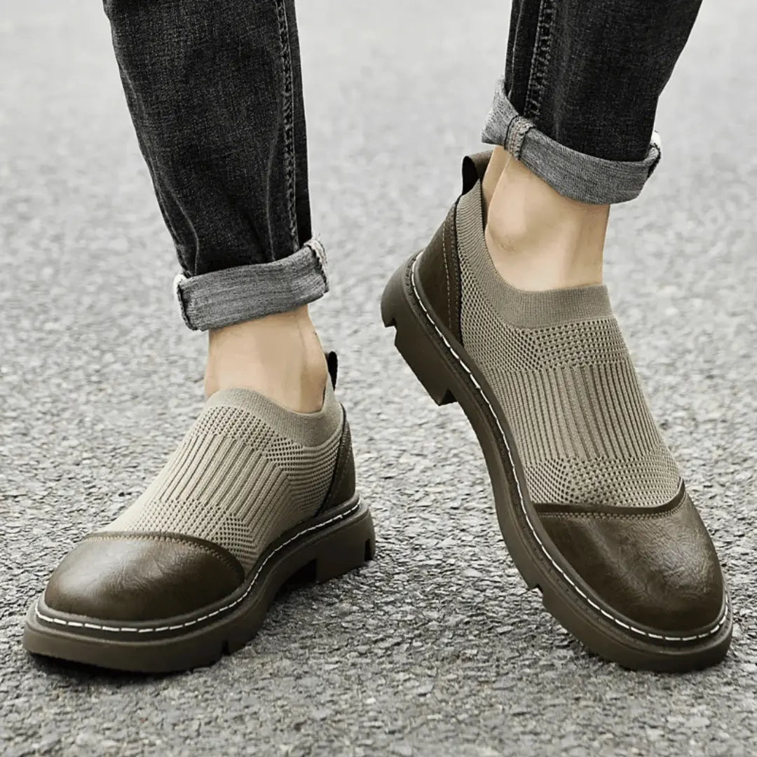 Mężczyzna | Buty Wsuwane | Niski Profil | Solidna Podeszwa | Styl Codzienny i Formalny