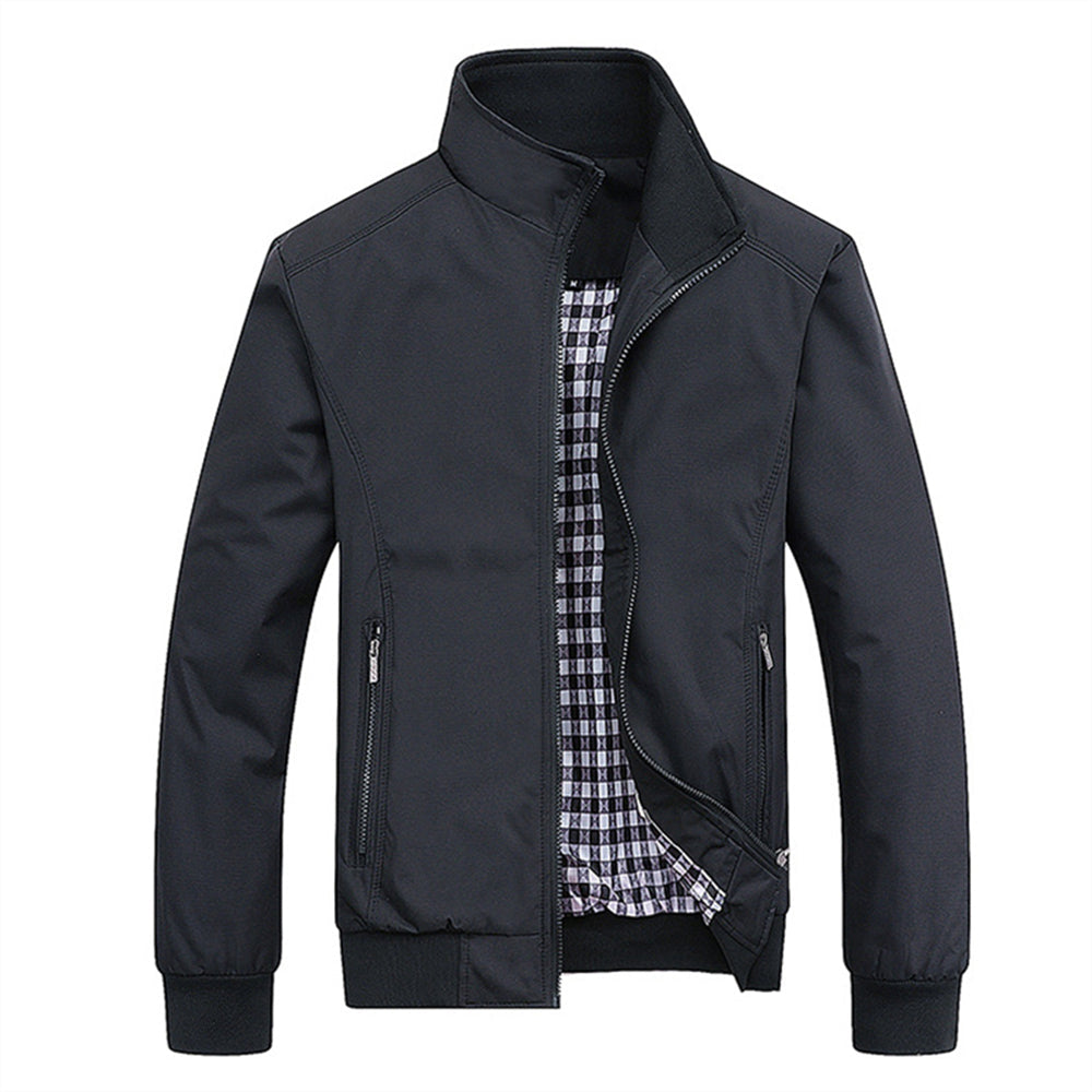 Mężczyzna | Kurtka Przejściowa | Wiatro- i Wodoodporna | Styl Retro | Regular Fit