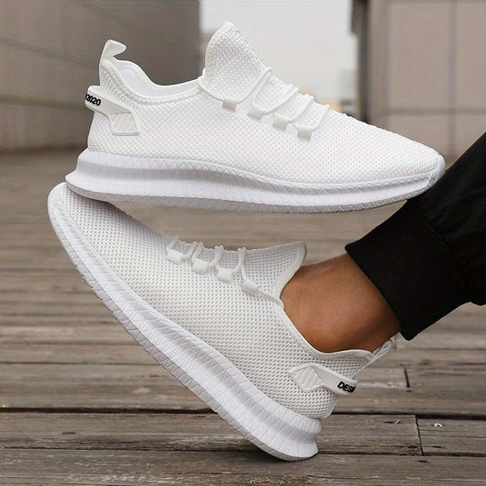 Męskie Buty Biegowe | Niskie i Oddychające | Casual Buty Sportowe na Zewnątrz | Z Sznurowaniem