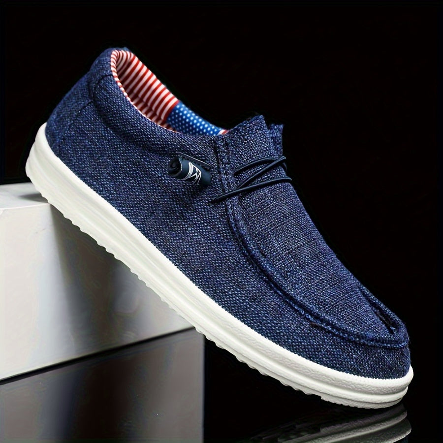 Męskie Buty Slip-On | Lekki Canvas | Wygodne i Casualowe | Wiosna