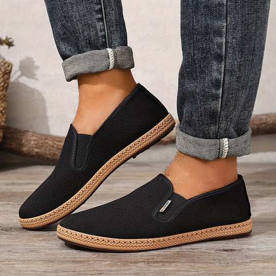 Męskie Mokasyny | Slip-On | Okrągły Nosek | Trwała Podeszwa | Casual