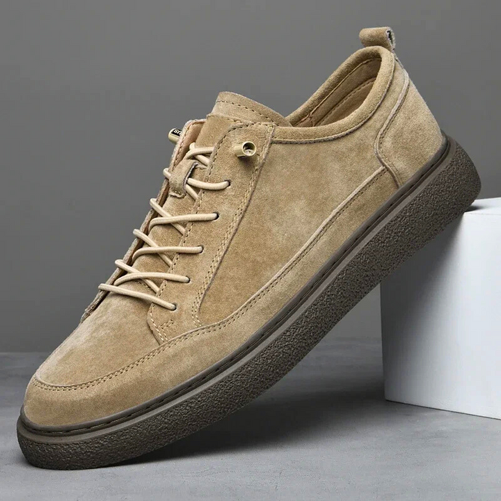 Męskie Sneakersy Zamszowe | Ręcznie Wykonane Skórzane Buty Casual | Oddychające Buty do Chodzenia