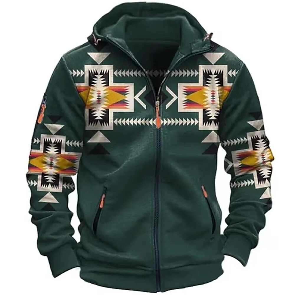 Mężczyzna | Kurtka Zimowa | Bluza z Kapturem | Regular Fit | Zamek Błyskawiczny | Casualowy Styl