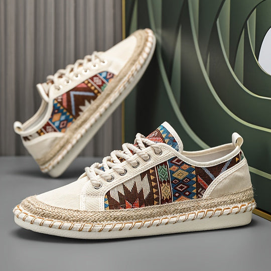 Sneakersy Heren Espadrille | Styl Bohemyjski | Oddychające & Vintage Look