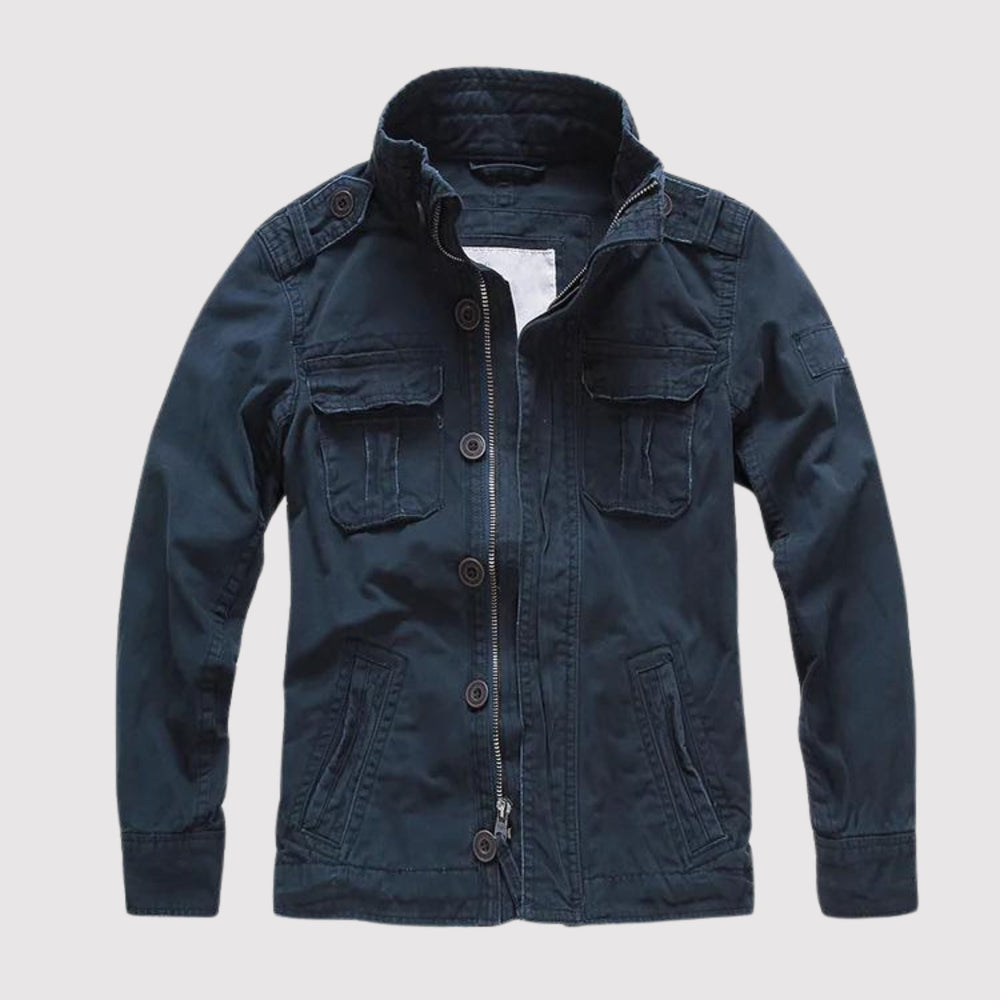 Mężczyzna | Kurtka Taktyczna Vintage | Styl Lotniczy | Regular Fit | Bawełna | Casual