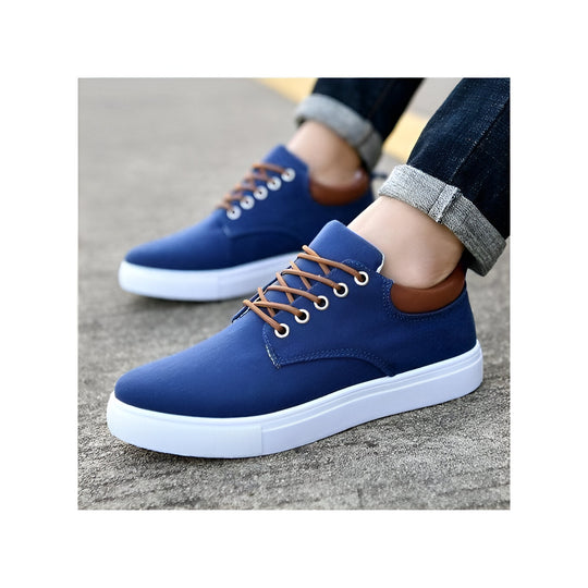 Sneakersy canvas męskie | Oddychające i lekkie | Casual i wygodne | Sznurowane