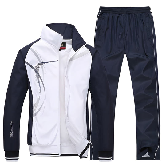 Męski Dres | Dwuczęściowy Zestaw | Casual Sportowy Wygląd