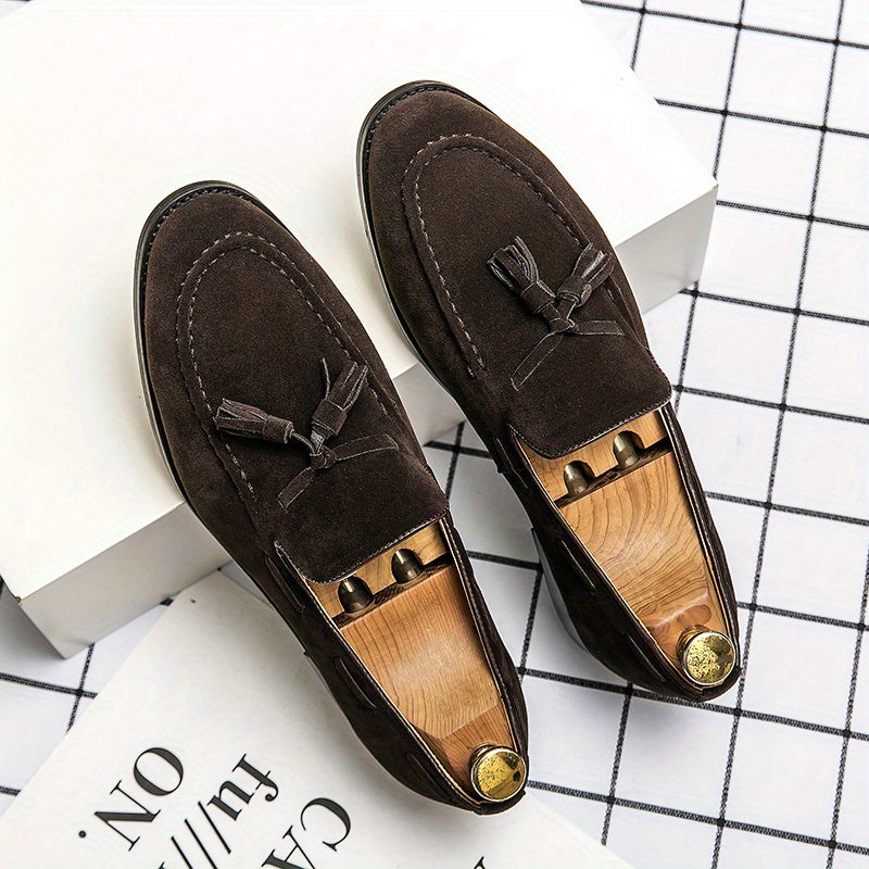 Mężczyzna | Loafersy z Frędzlami | Slip-On | Styl Klasyczny | Biznesowe Casual