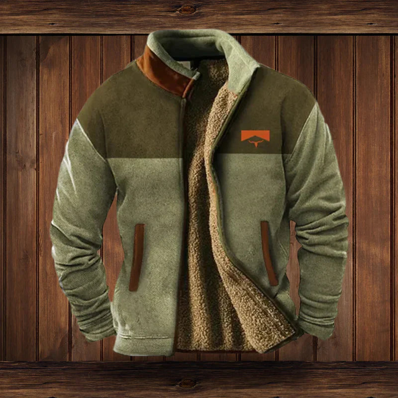 Mężczyzna | Kurtka Zimowa | Vintage Outdoor | Zamek Błyskawiczny | Regular Fit