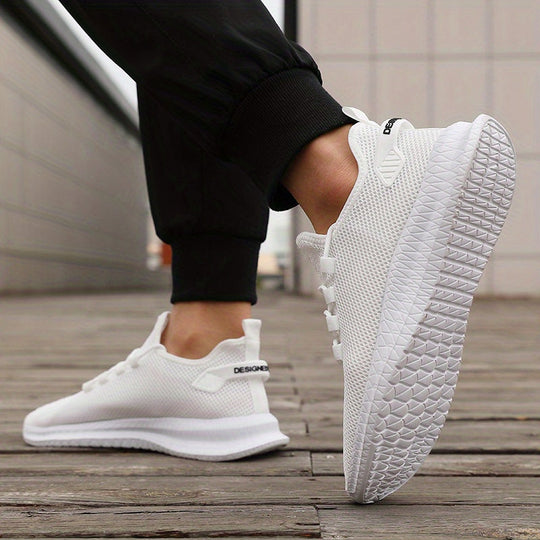 Męskie Buty Biegowe | Niskie i Oddychające | Casual Buty Sportowe na Zewnątrz | Z Sznurowaniem