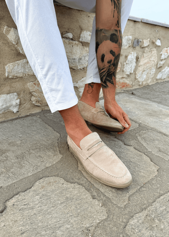 Mężczyzna | Loafersy Vintage | Model Wsuwany | Regular Fit | Podeszwa Antypoślizgowa
