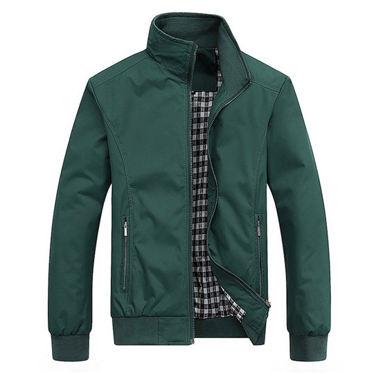 Mężczyzna | Kurtka Przejściowa | Wiatro- i Wodoodporna | Styl Retro | Regular Fit