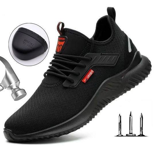 Buty robocze męskie | Stalowy nos i komfortowe dopasowanie | Premium trwała konstrukcja