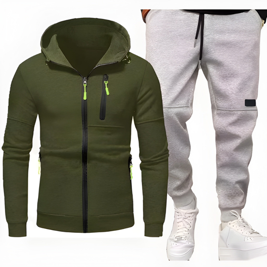 Męski Zestaw | Bluza z Kapturem & Spodnie Dresowe | Wygodne & Ciepłe | Odzież Casual