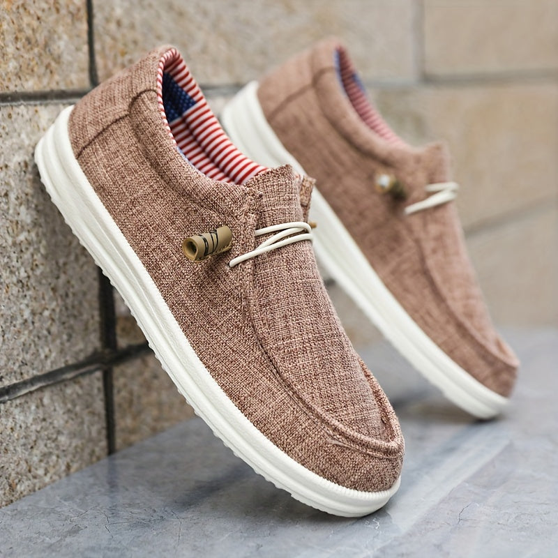Męskie Buty Slip-On | Lekki Canvas | Wygodne i Casualowe | Wiosna