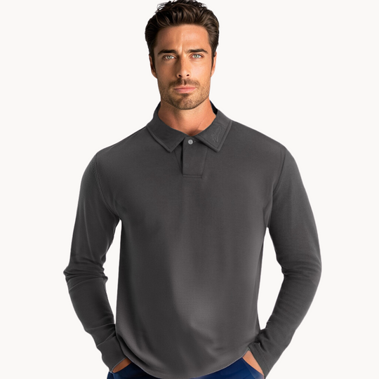 Heren Polo | Lange Mouw T Shirt | Tijdloos Comfort & Elegante Stijl