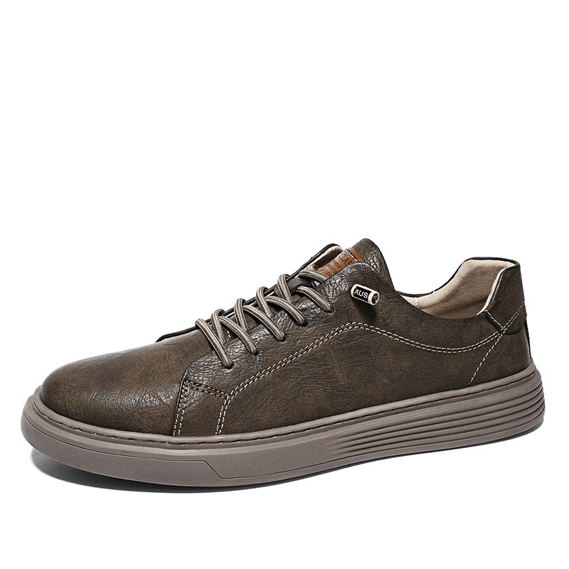 James Męskie Skórzane Sneakersy Oxford | Klasyczne Buty Casual Premium | Stylowe i Wygodne