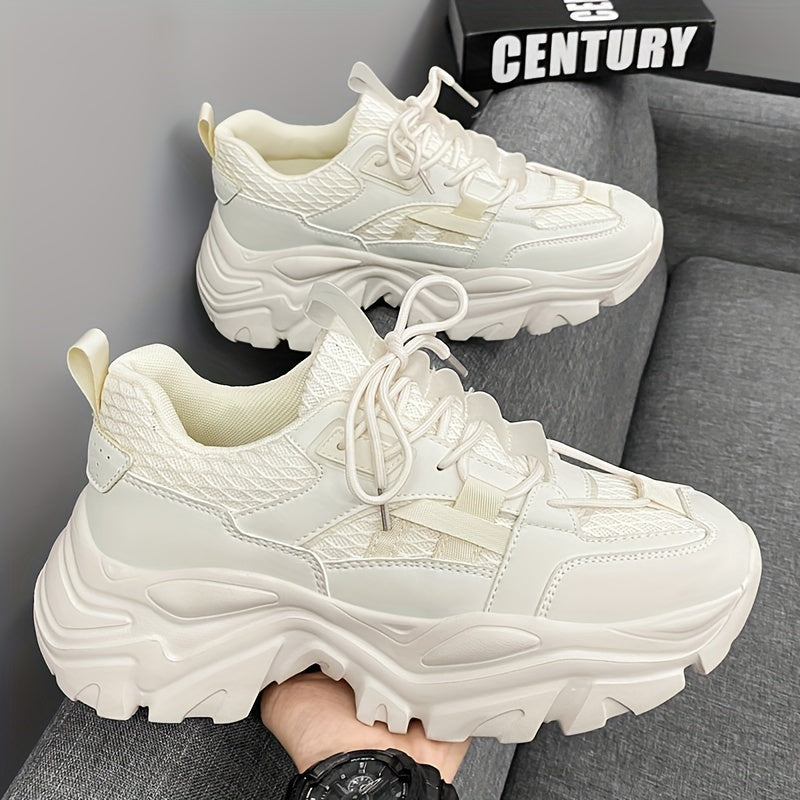 Męskie Sneakersy | Gruba Podeszwa & Modny Design | Luksusowe & Wygodne