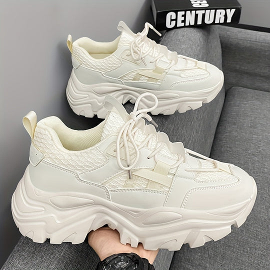 Męskie Sneakersy | Gruba Podeszwa & Modny Design | Luksusowe & Wygodne