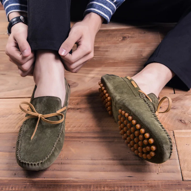 Męskie Loafersy | Prawdziwa Skóra | Slip-On | Miękka Podeszwa | Casual