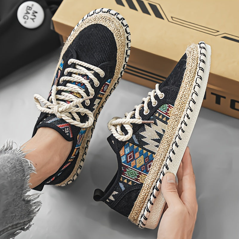 Sneakersy Heren Espadrille | Styl Bohemyjski | Oddychające & Vintage Look