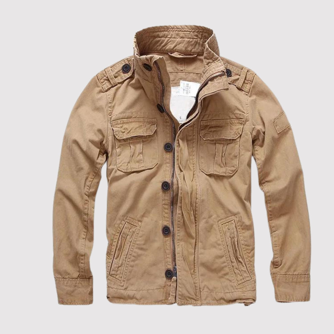 Mężczyzna | Kurtka Taktyczna Vintage | Styl Lotniczy | Regular Fit | Bawełna | Casual